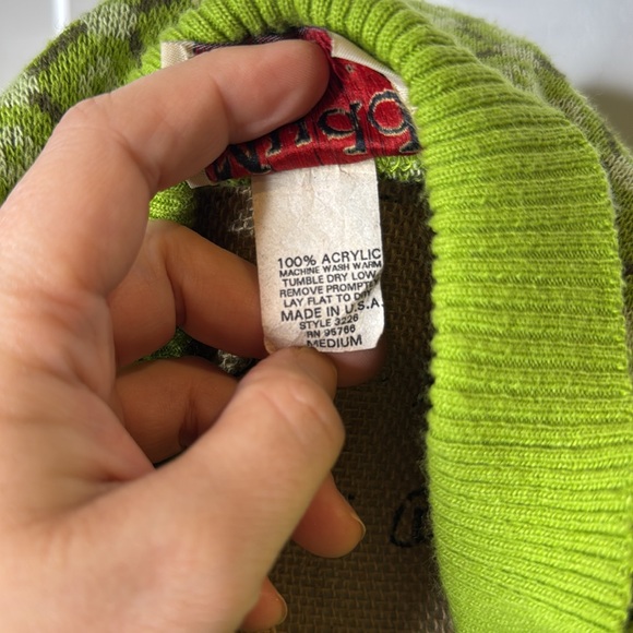 Vintage Y2K Mudd Juniors M Green Argyle Plaid Collared Short Sleeve Polo Top - Picture 9 of 9